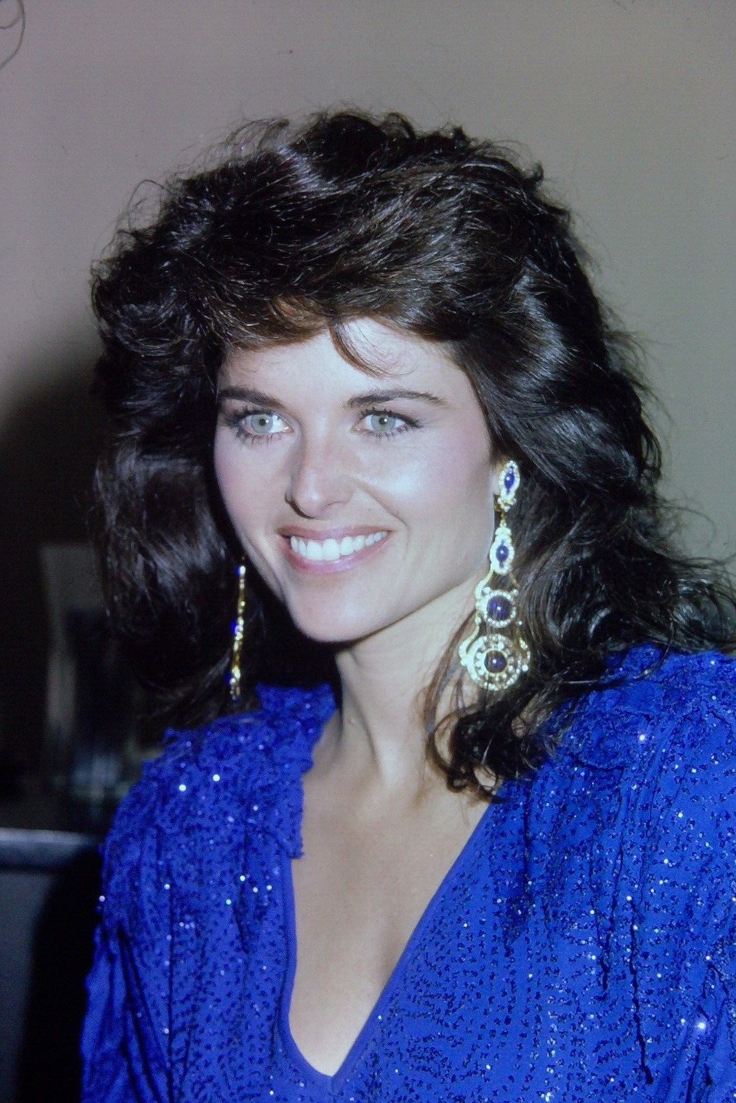 Original 35mm Slide Maria Shriver TV Reporter Kennedy Family Member 1987