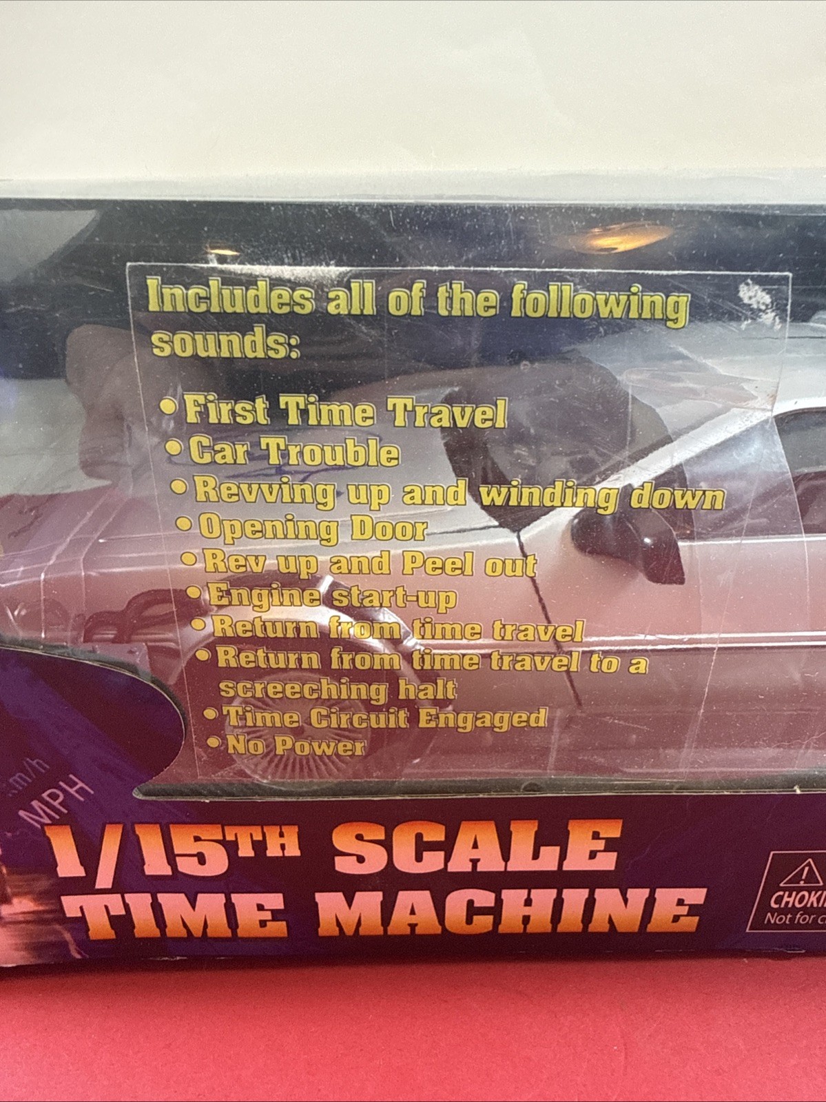 Micheal J Fox Signed Back To The Future 1/15th Scale Delorean JSA Certified
