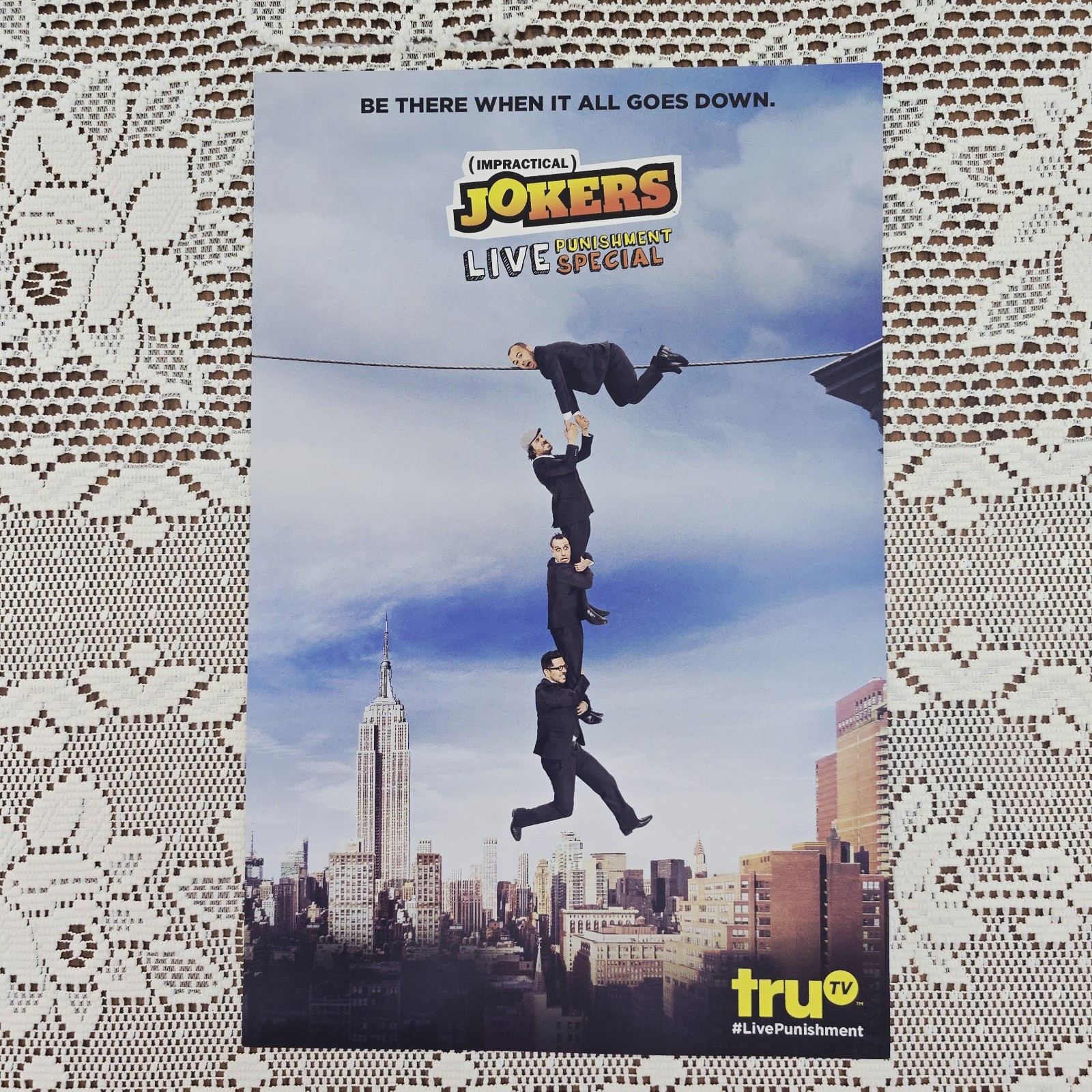 Impractical Jokers 17″x 11″ Promo Poster Live Punishment Special Exclusive truTV