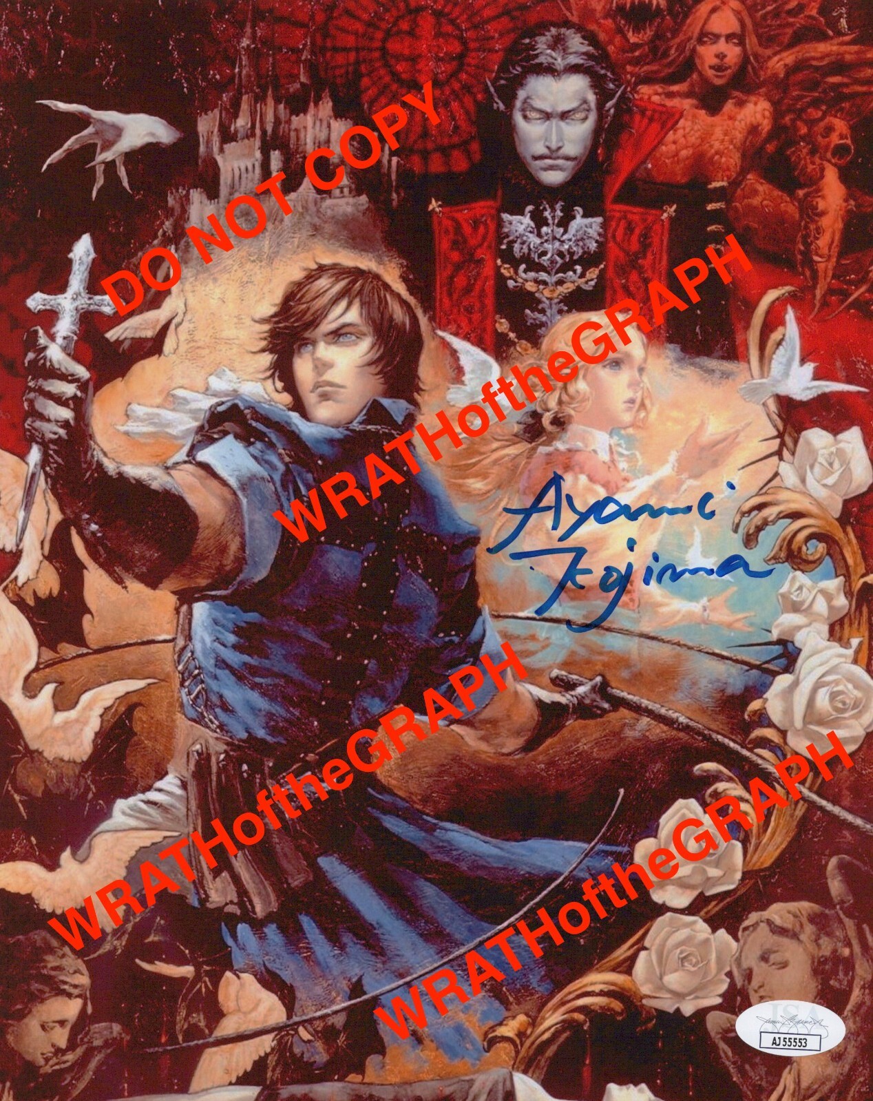 Ayami Kojima Signed 8×10 Castlevania Artist Dracula X Chronicles Photo JSA COA