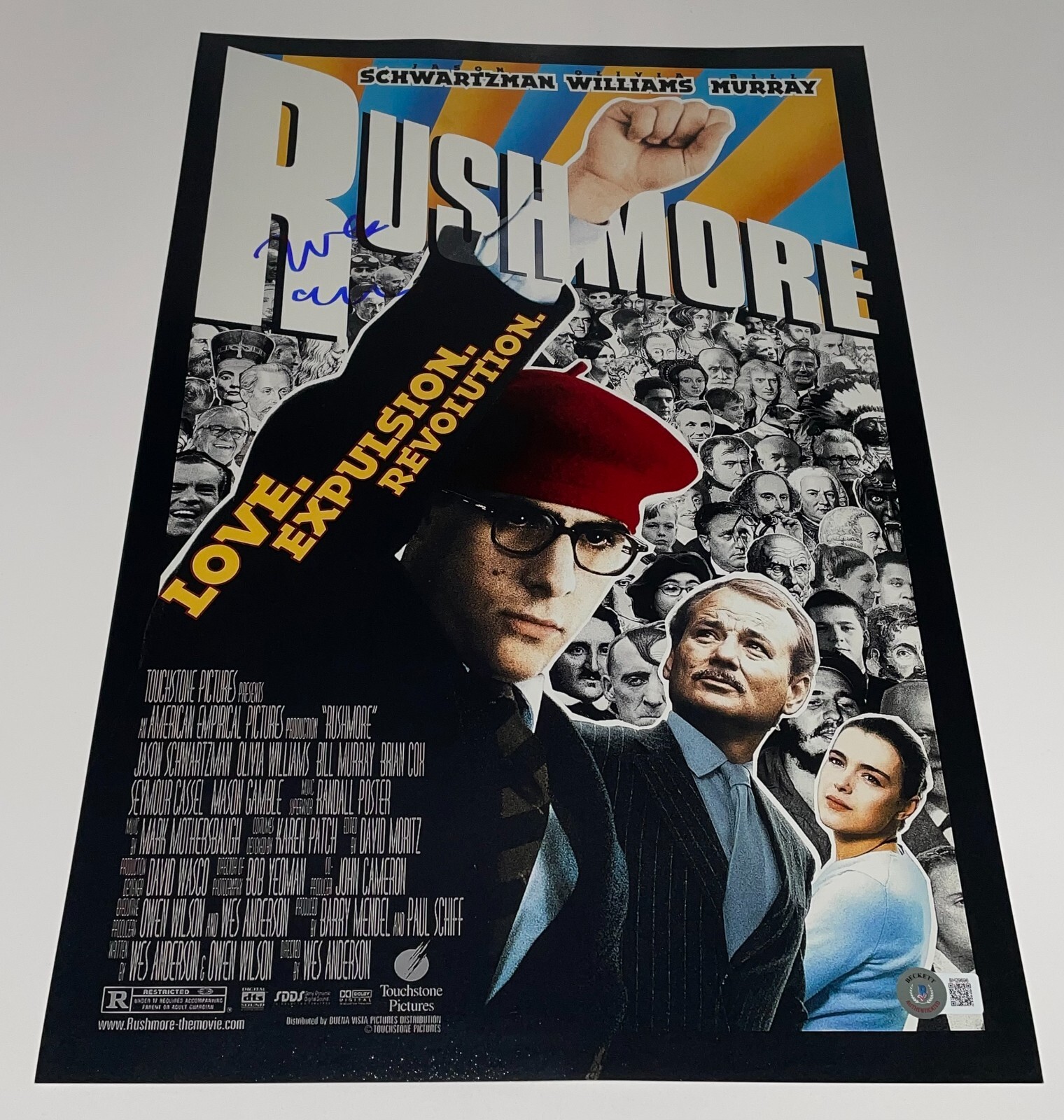 Wes Anderson Signed Autograph Rushmore 12×18 Photo Poster Legend Proof Beckett