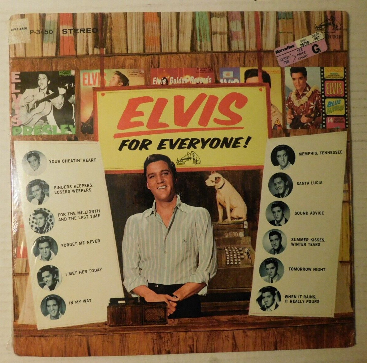 SEALED 1977 LP Elvis For Everyone! RCA Victor Stereo AFL1-3450