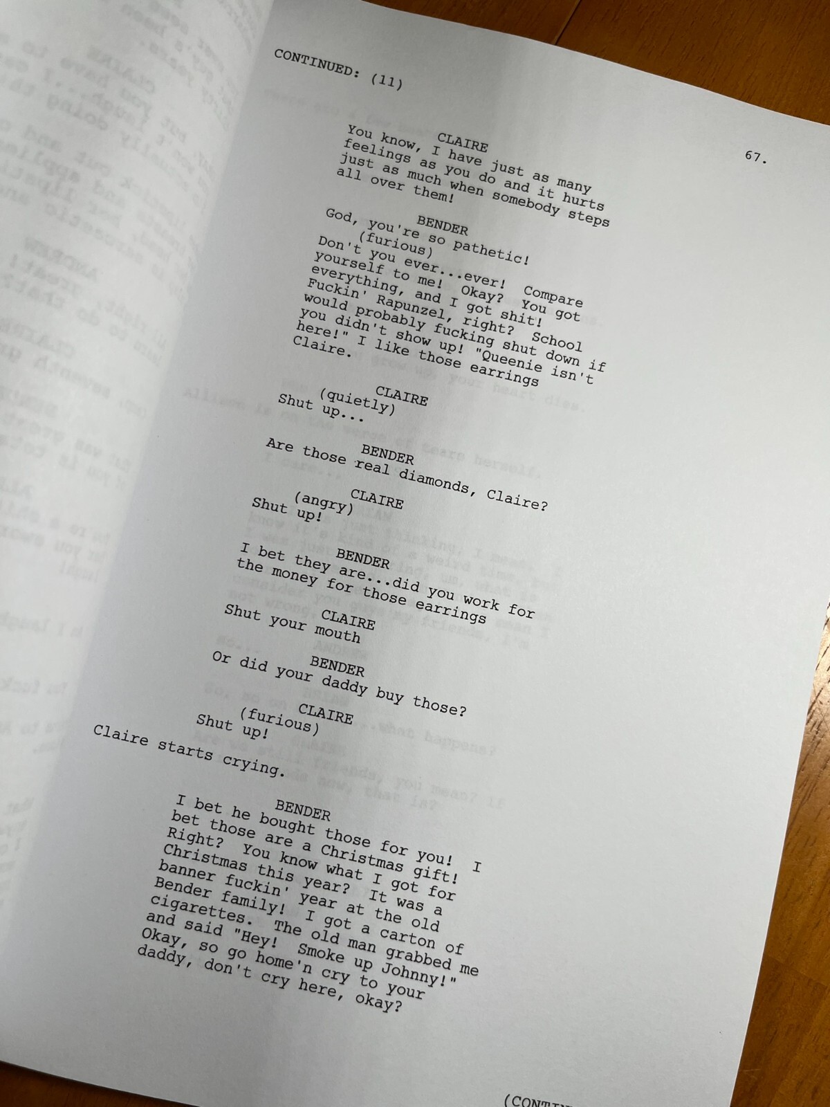 The Breakfast Club Script Signed- Autograph Reprints