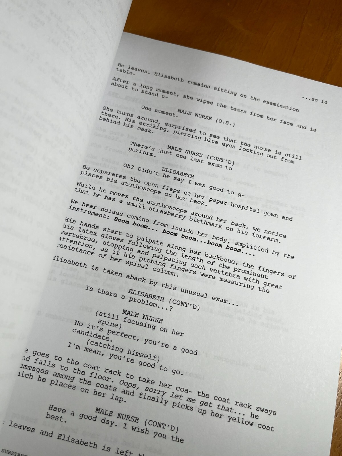 The Substance Script Signed- Autograph Reprints- 145 Pages- Demi Moore- Horror