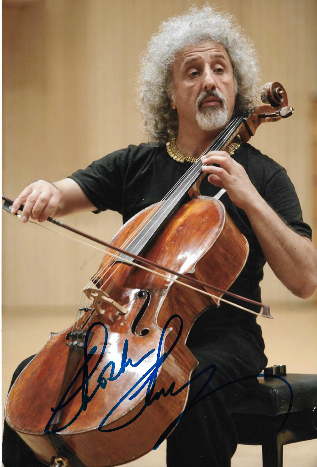 Mischa Maisky Cellist signed 8×12 inch photo autograph