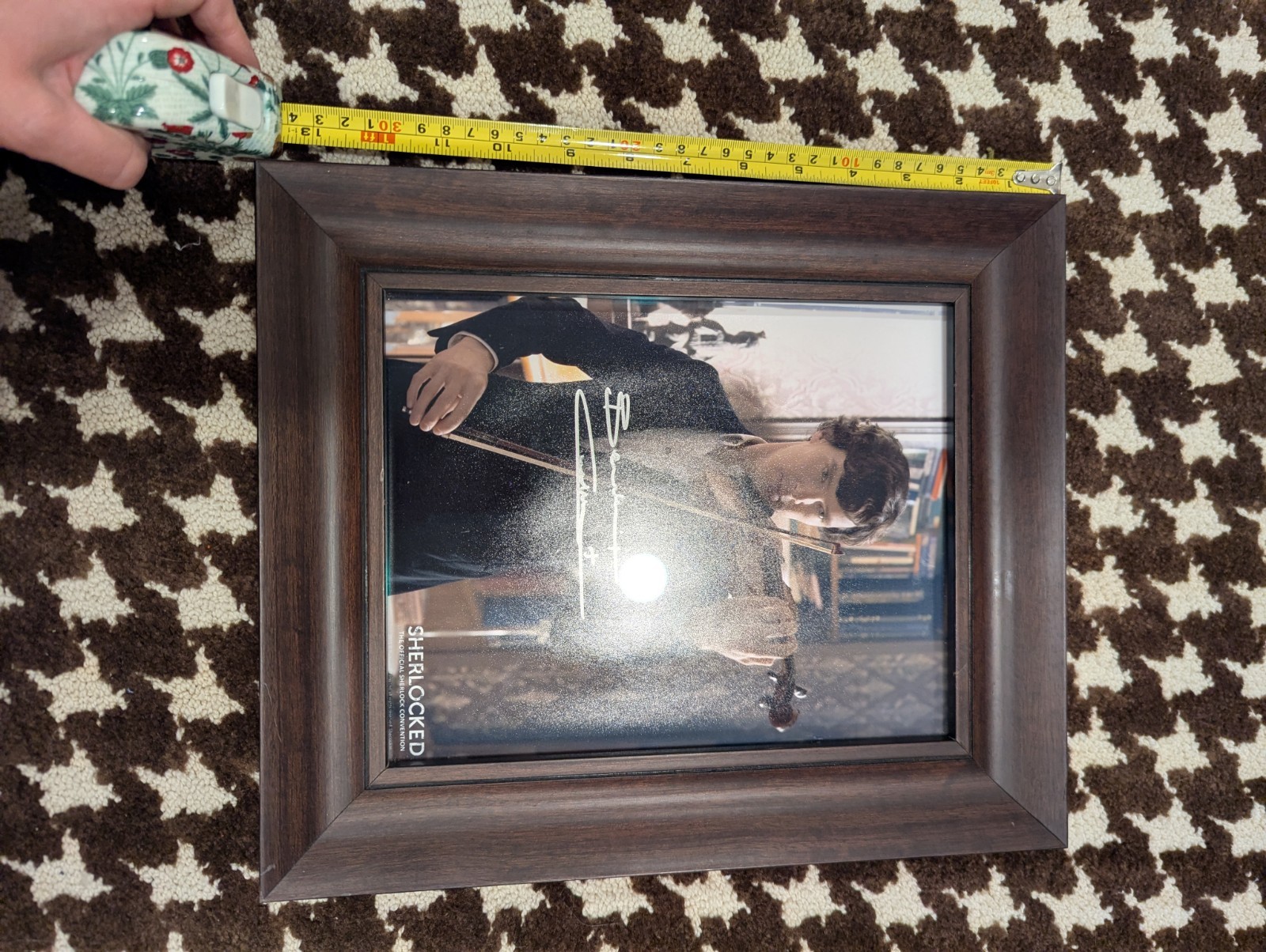 Framed Benedict Cumberbatch As Sherlock 2015 Sherlocked Convention Signed Photo