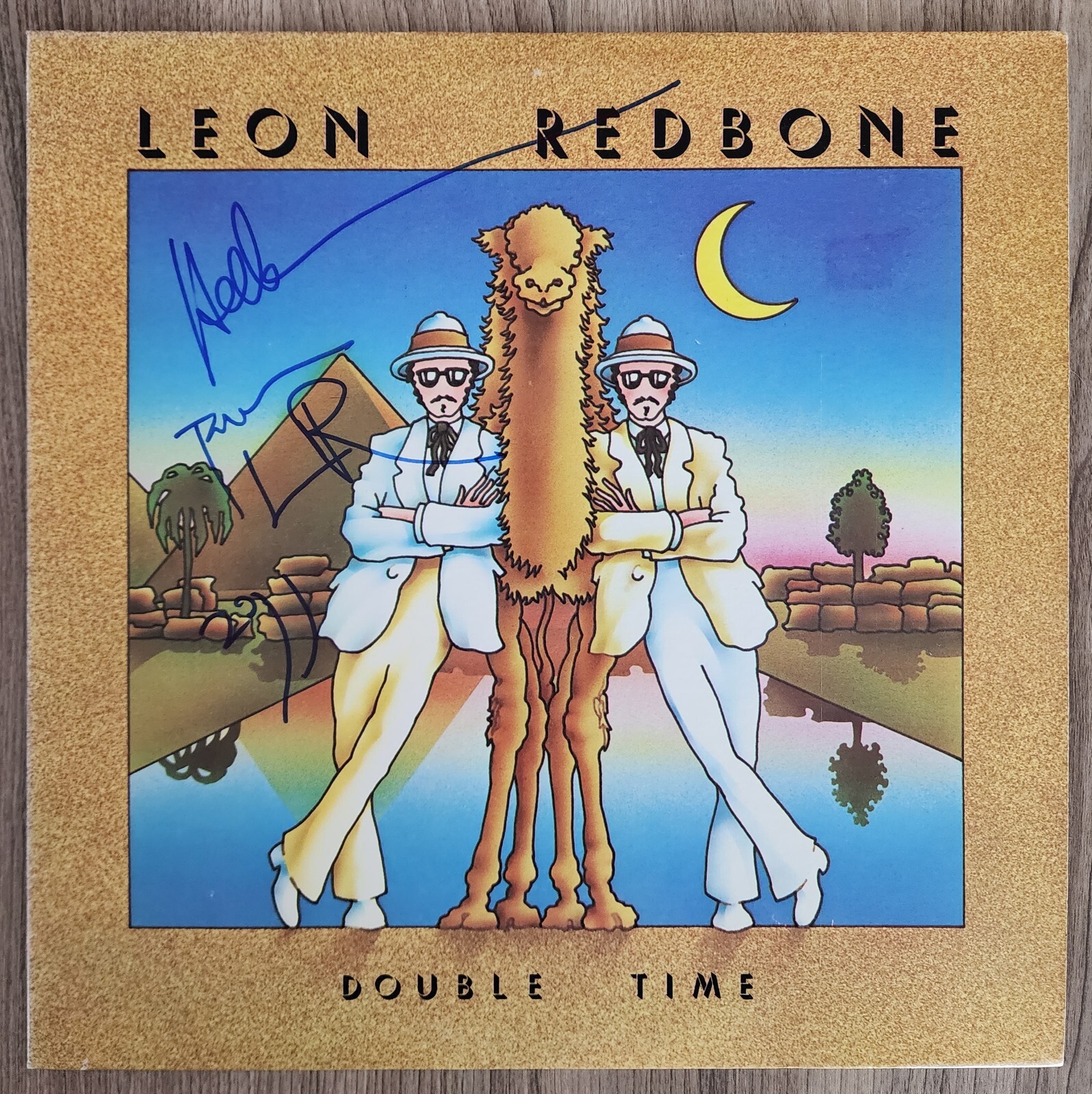 Leon Redbone Signed Double Time Vinyl Record Album LP LEGEND RAD