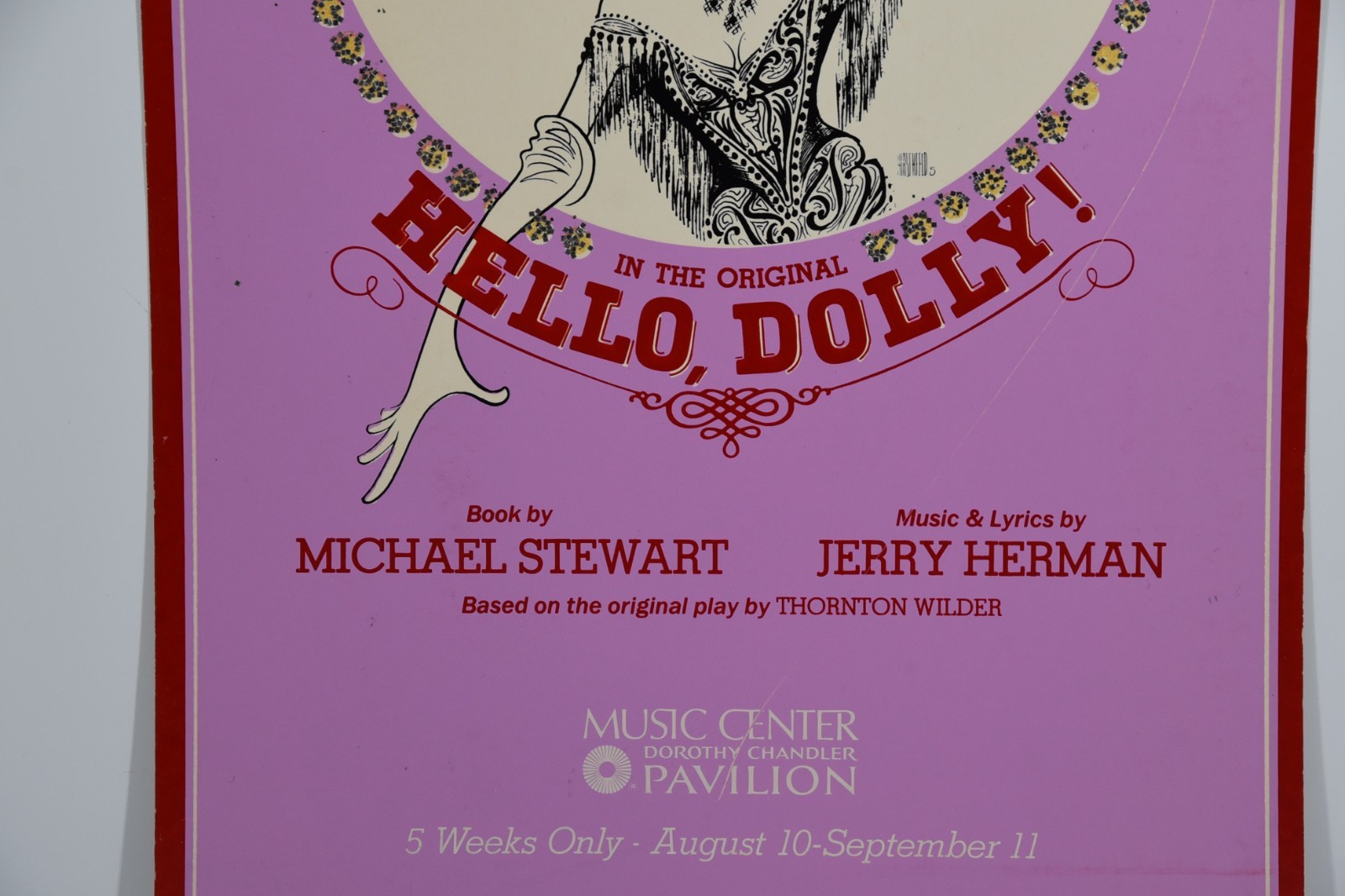 Carol Channing Hello Dolly! Window Theatre Card LA Music Center Pavilion Opera