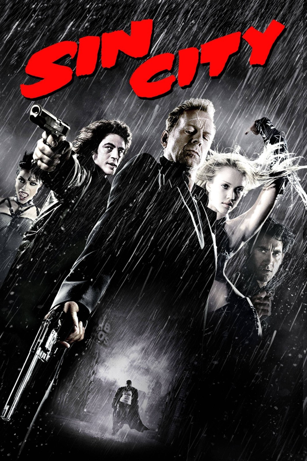 2005 Sin City Movie Poster 11X17 Bruce Willis Jessica Alba Rosario Dawson 🍿