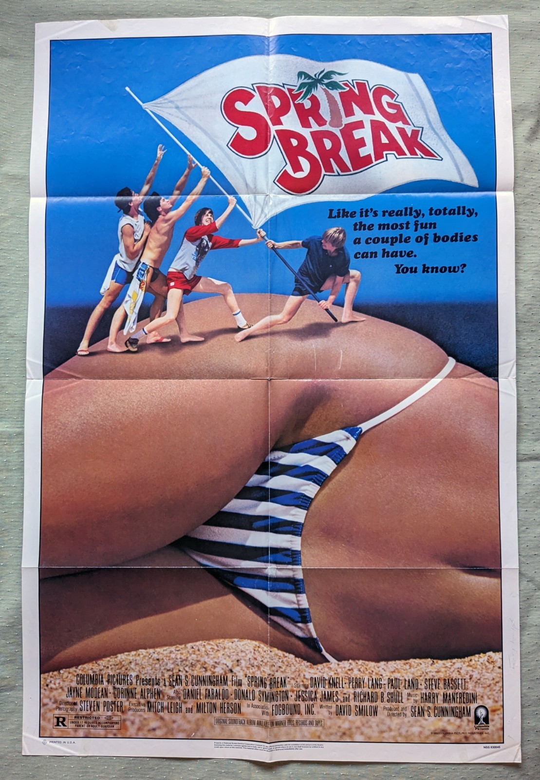 Spring Break vintage original 1 Sheet Poster Folded 27×41 1983