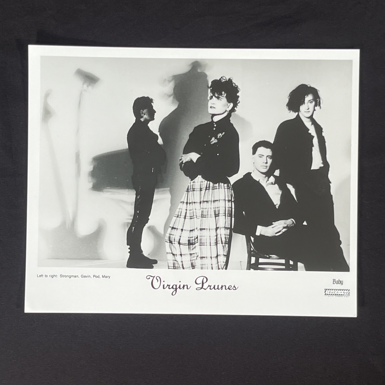 Vintage Press Photo of VIRGIN PRUNES from TOUCH AND GO RECORDS