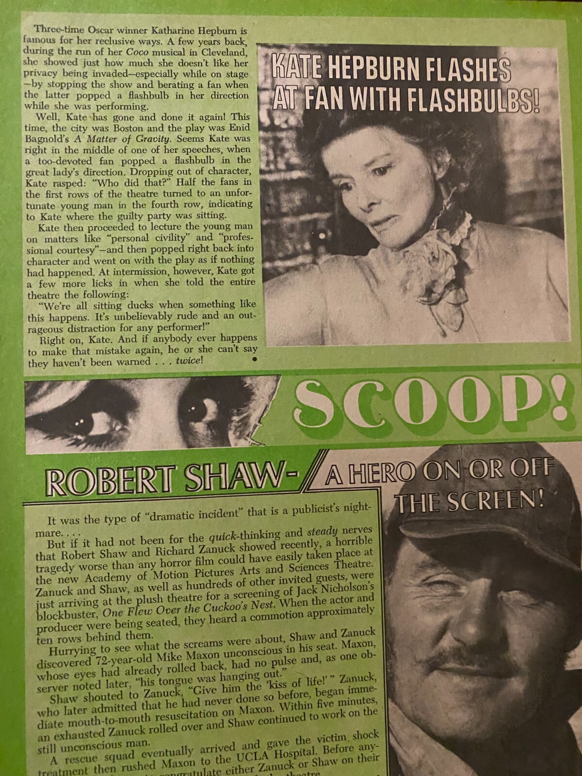 Katharine Hepburn, Full Page Vintage Clipping