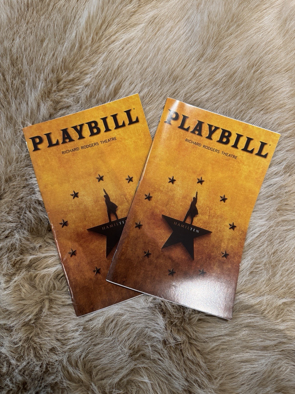 Hamilton 10th Anniversary Playbills And Postcards Set