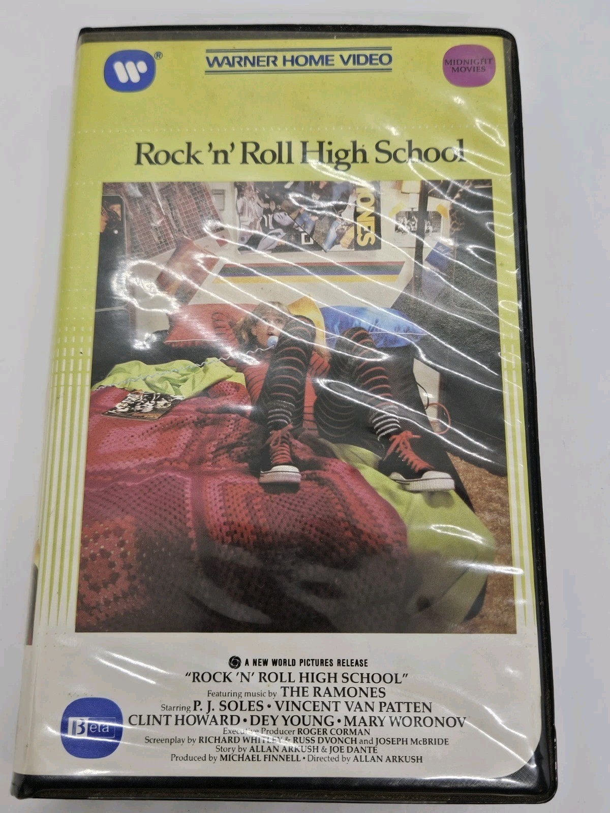 1979 RAMONES Rock ‘N’ Roll High School Beta Video Tape w/Original Clam Shell BOX