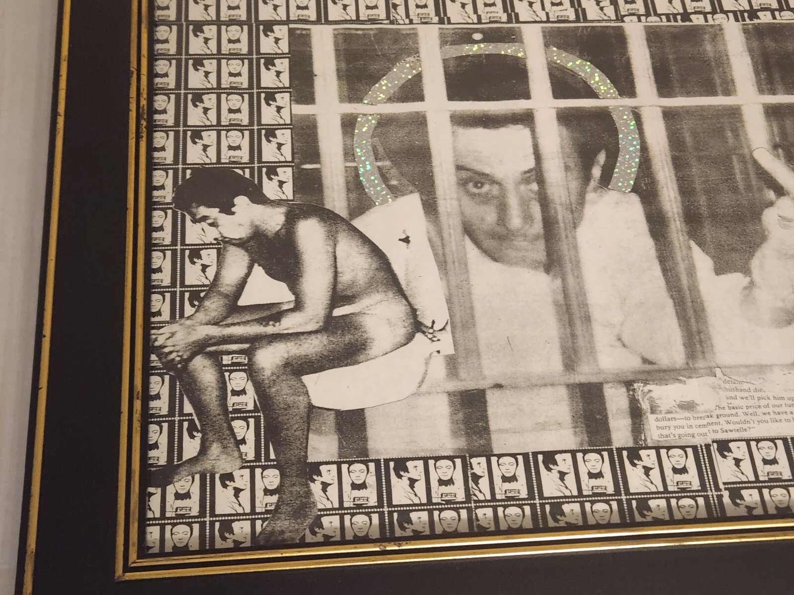 Wavy Gravy – Original Collage Art – Lenny Bruce – “The Bird” – 17.5″ x 21.5″