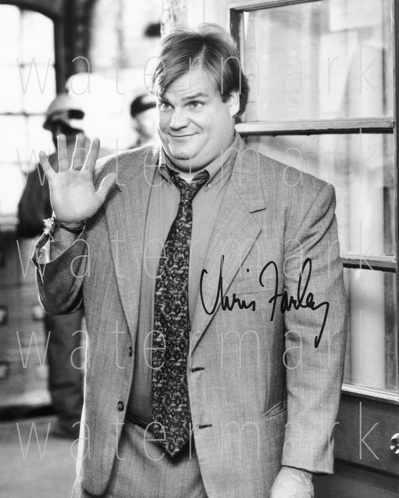 Chris Farley SNL signed 8X10 print photo poster autograph picture RP
