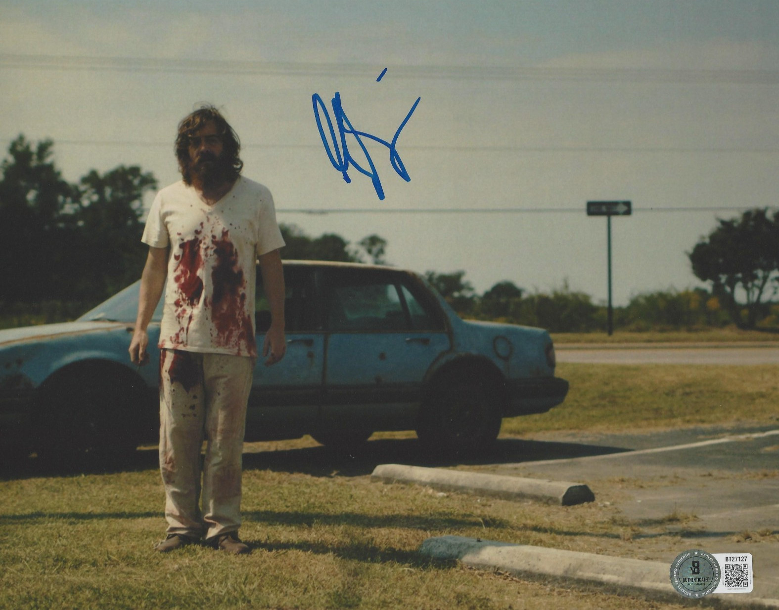 MACON BLAIR SIGNED ‘BLUE RUIN’ 8×10 MOVIE PHOTO 2 AUTOGRAPH BECKETT BAS COA
