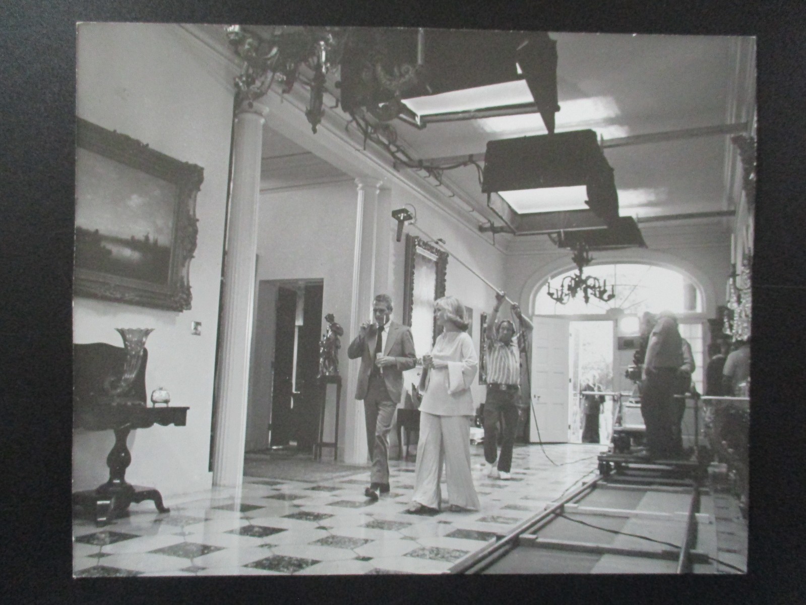 PAUL NEWMAN JOANNE WOODWARD Camera Crew Original CANDID Studio Set Vintage Photo