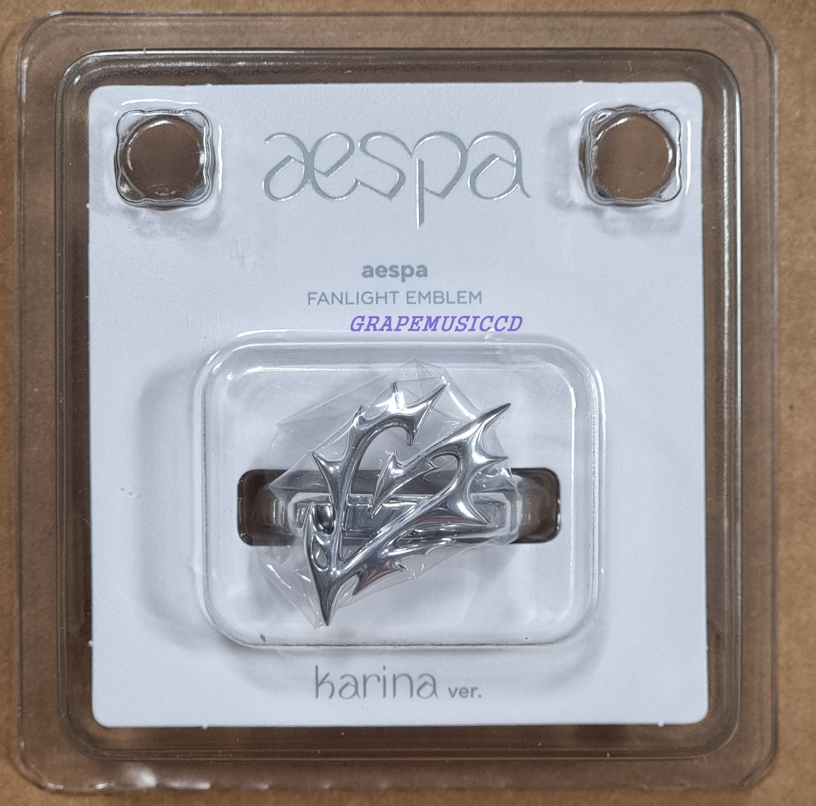 aespa OFFICIAL MD GOODS OFFICIAL FANLIGHT EMBLEM NEW