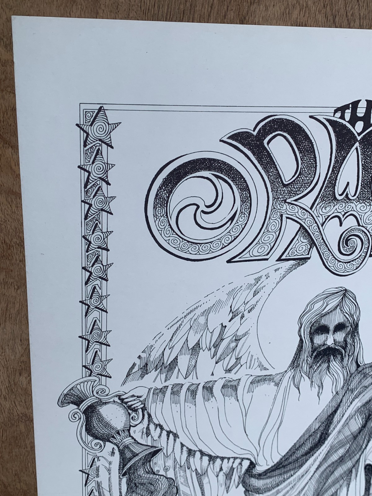Vintage Poster The Oracle by Rick Griffin 1967 Original 13×20