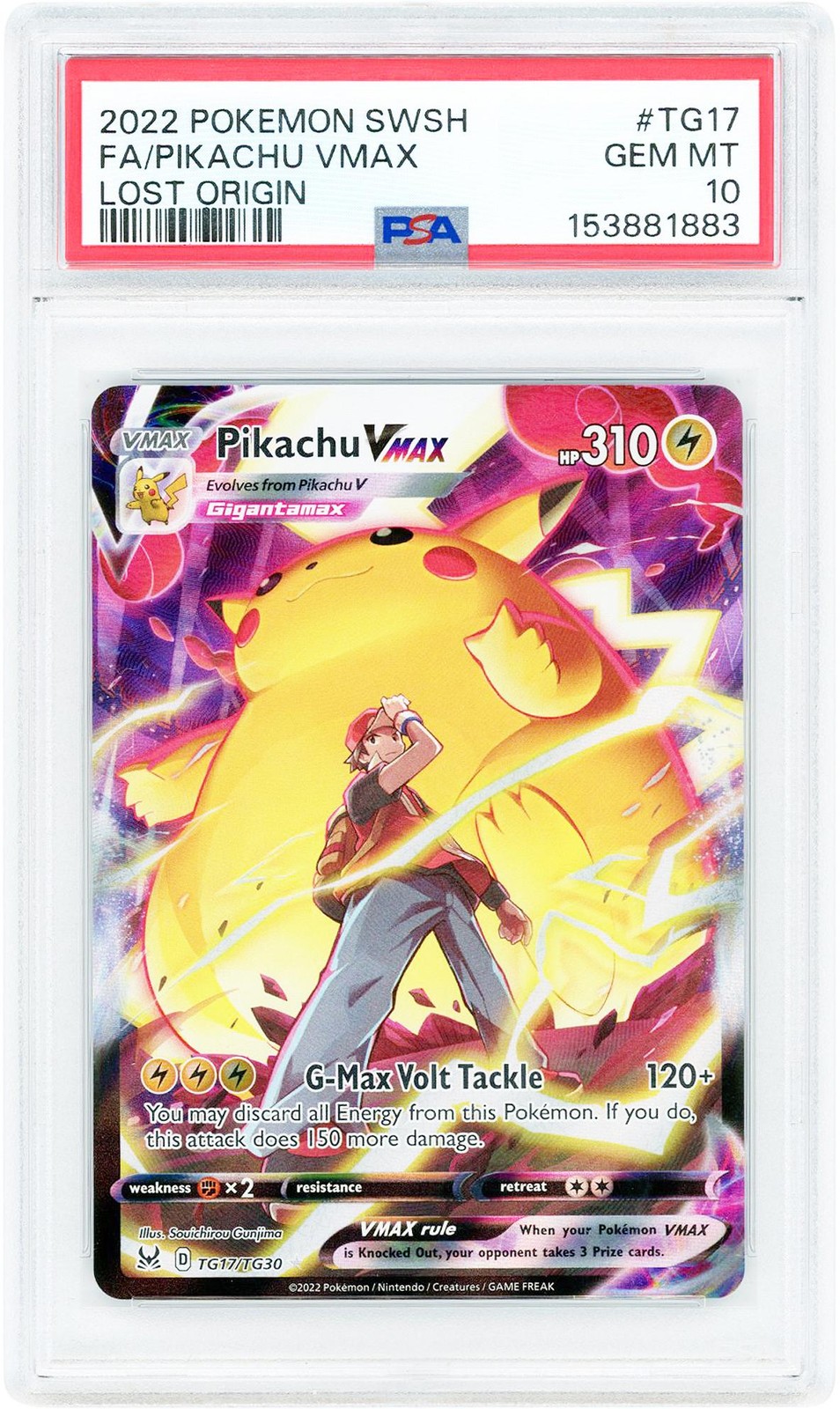 Pikachu VMAX 2021 Pokemon Lost Origin Trainer Gallery Ultra Rare Item#14633662