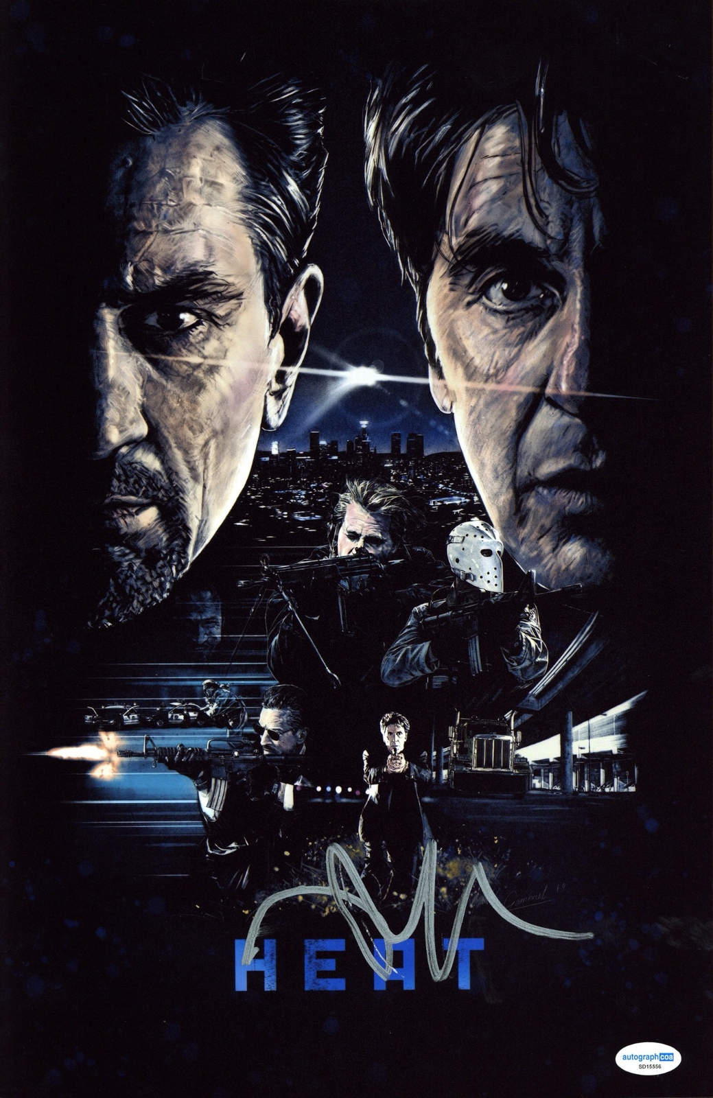 Michael Mann Autographed Signed 11×17 Photo ACOA Heat Director Poster #3