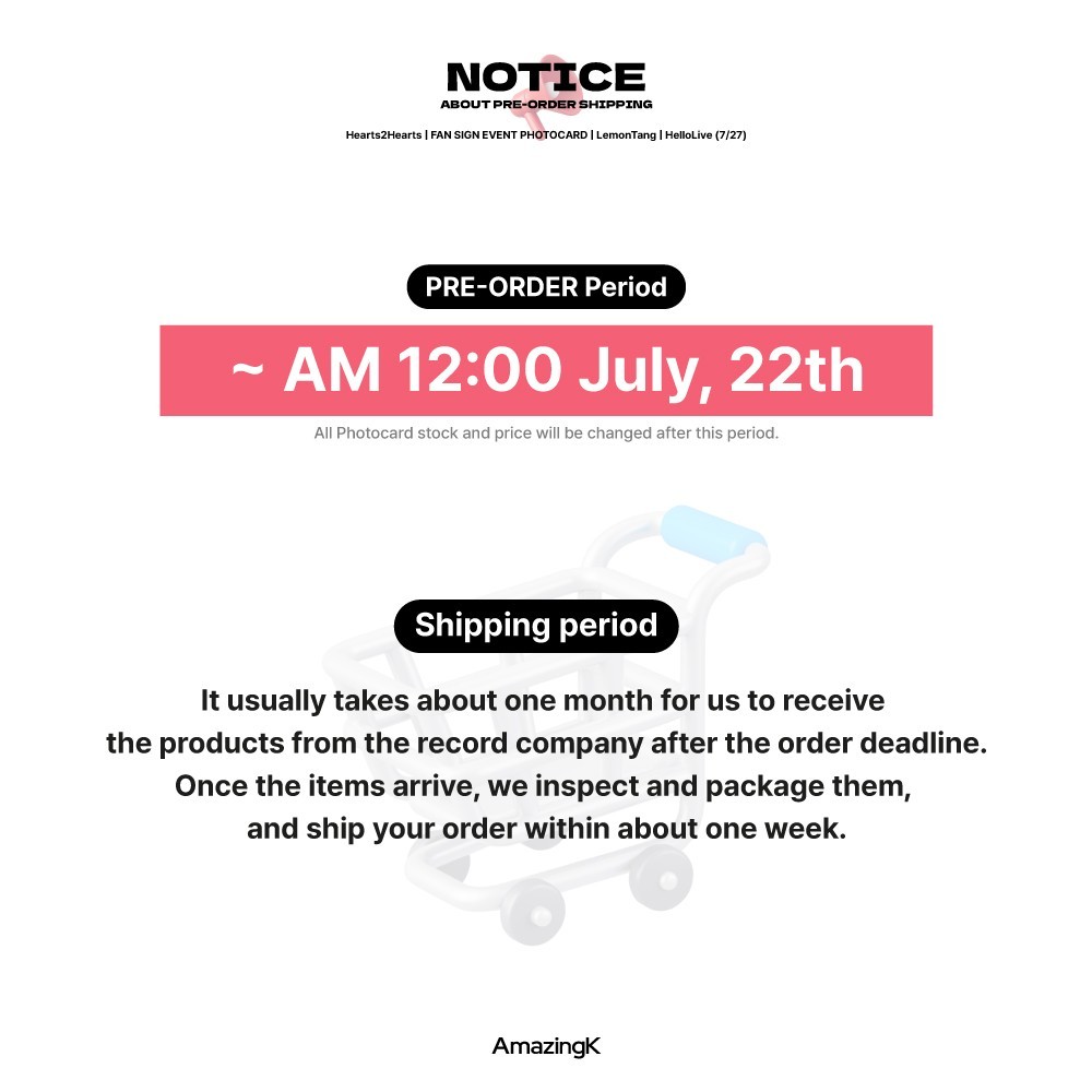 [PreSale] Hearts2Hearts 2nd Mini Album Lemon Tang HelloLive Video Call Photocard