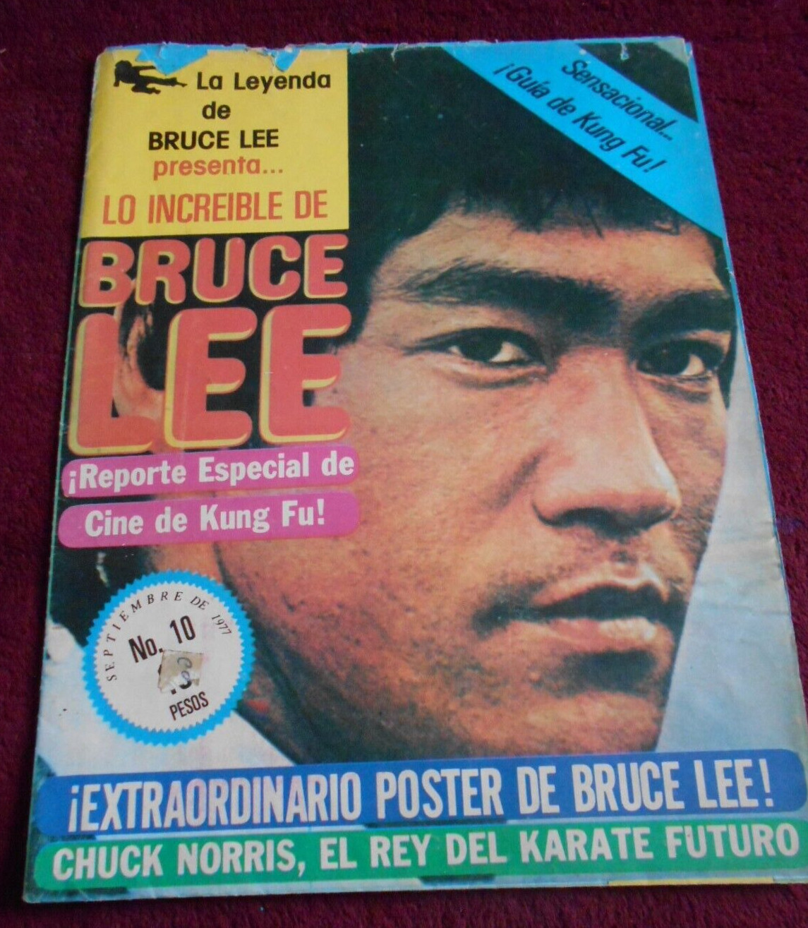CARTEL magazine BRUCE LEE SUPER POSTER 34X25″ 1977 KUNG FU DRAGON GAME DEATH