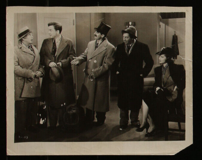ROOM SERVICE MOVIE PHOTO 1938 MARX BROTHERS GROUCHO CHICO HARPO LUCILLE BALL