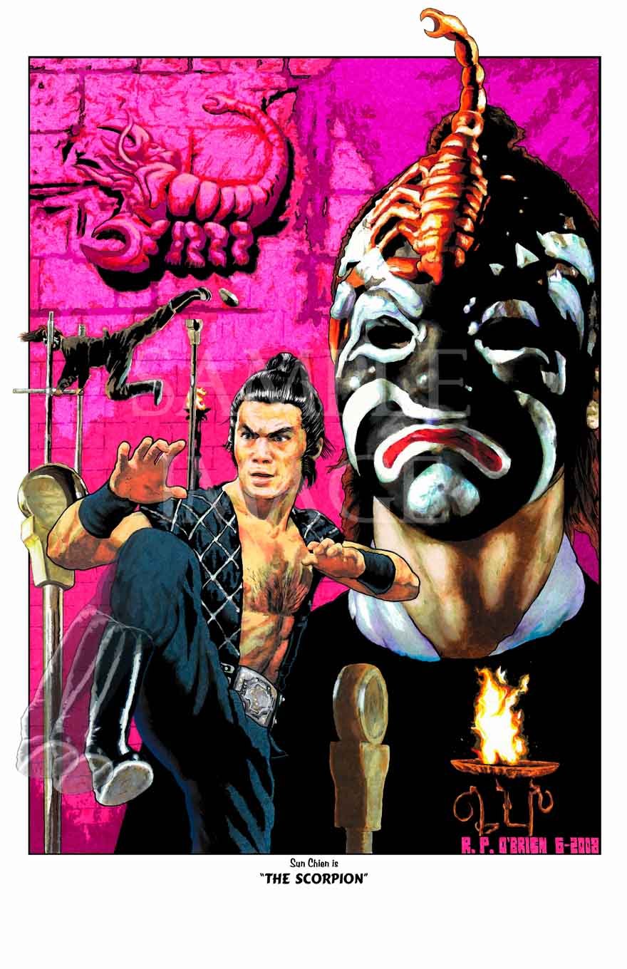 Five Deadly Venoms – The Complete Set of Art Prints Shaw Brothers kung fu