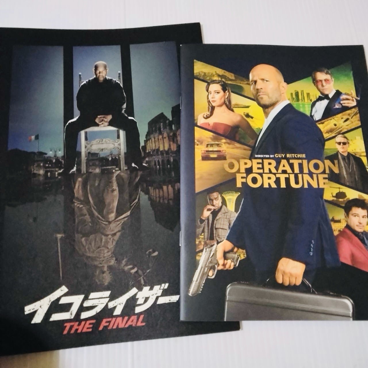 The Equalizer 3 Operation Fortune Movie Program Pamphlet 2pc Set Japan