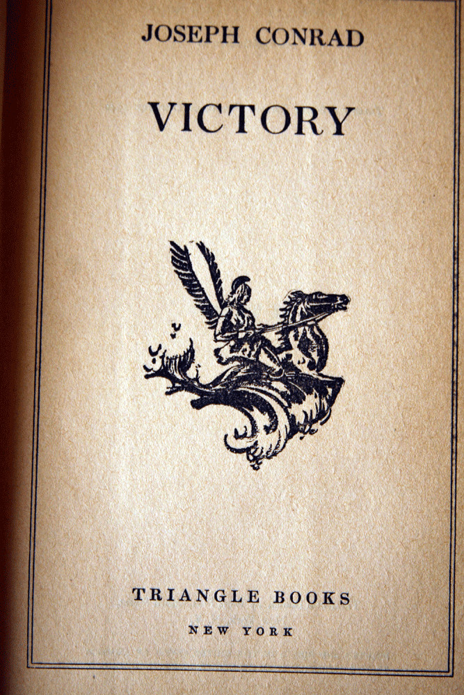 VICTORY by Joseph Conrad 1940 HC/DJ Vintage Book – Frederic March, Betty Field