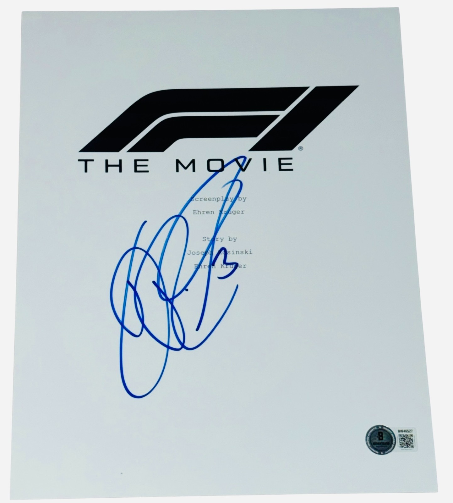 Daniel Ricciardo Signed Autograph F1 Movie Full Script Screenplay Beckett BAS