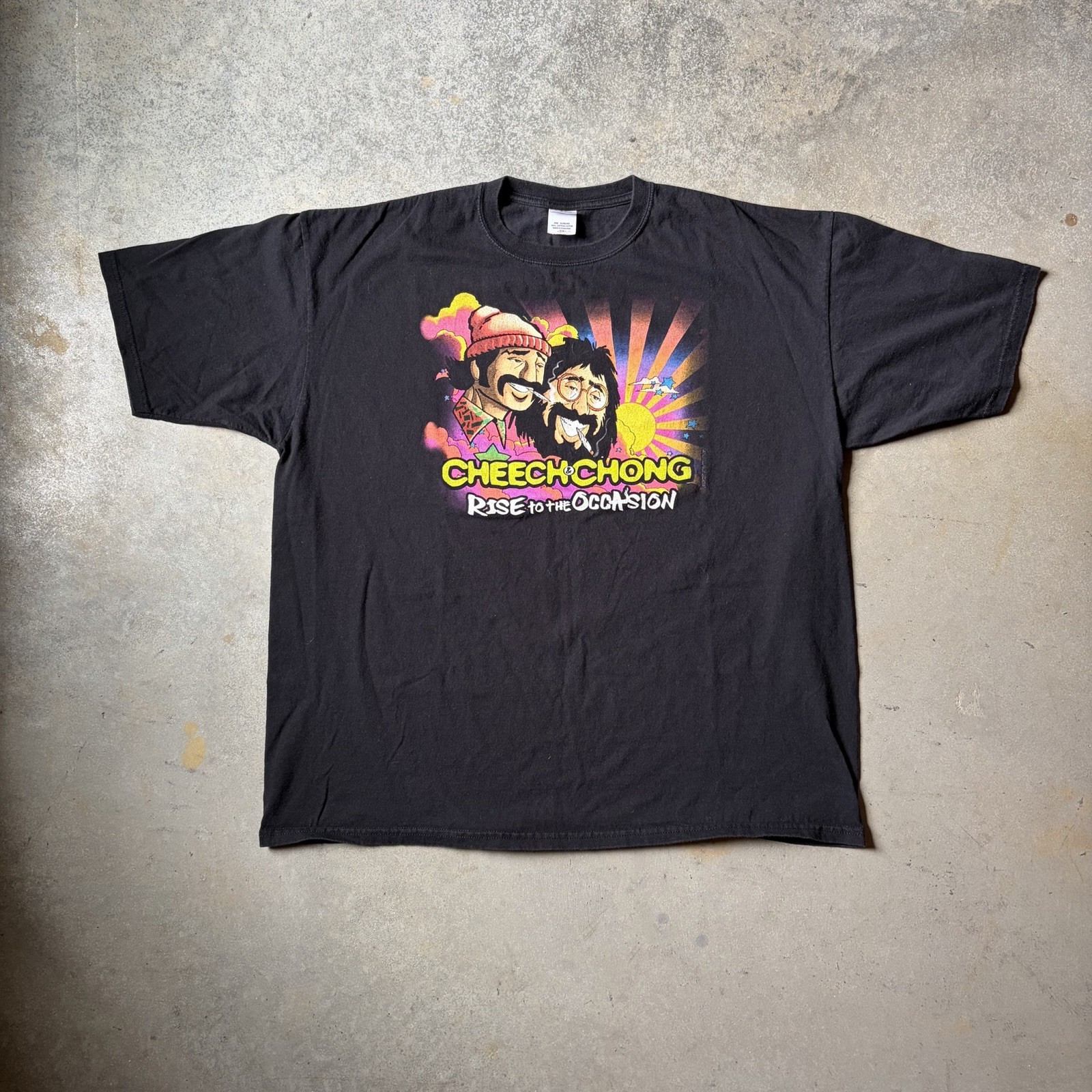 Anvil Cheech & Chong Rise to the Occasion Tour 2008/2009 Black T-Shirt 3XL
