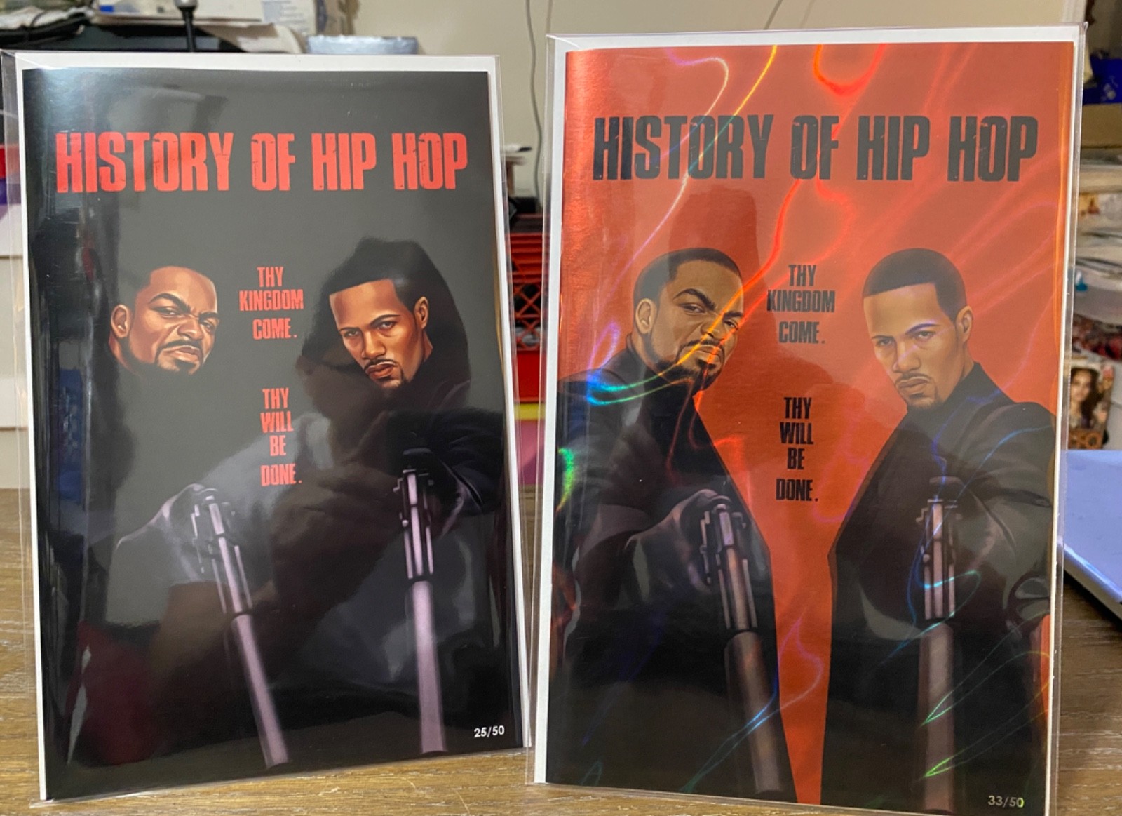 HISTORY OF HIP HOP Method Man & Redman Trade Foil Set LTD 50 TidalWave Comic