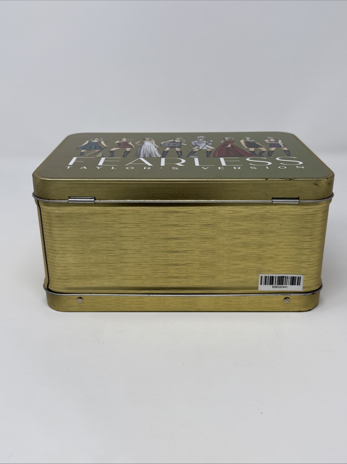 Official Taylor Swift Fearless Eras Tour Gold Lunch Box Tin Merch Collectible