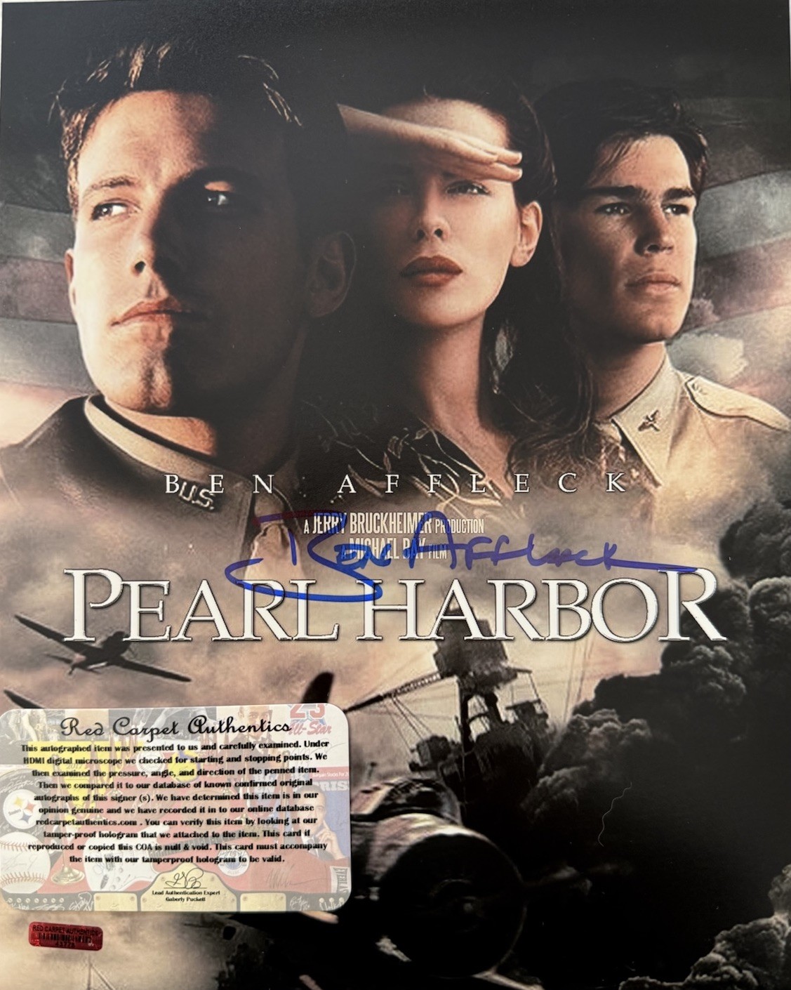 Ben Affleck ‘Pearl Harbor’ Signed Autographed 8X10 Photo RCA COA