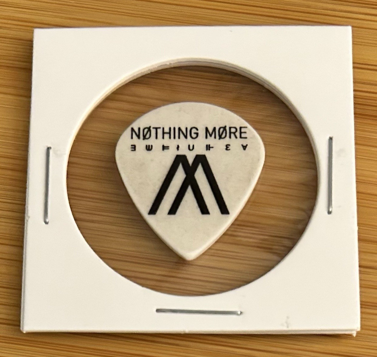 Nothing More – Mark Vollelunga Signature Tour Guitar Pick – White/Black