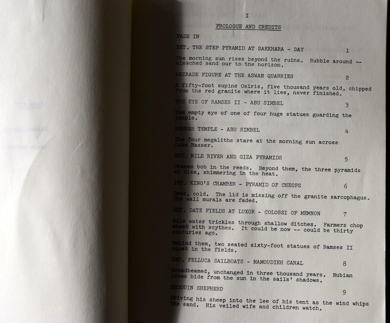 1979 SUM VII Original Screenplay Script First Draft