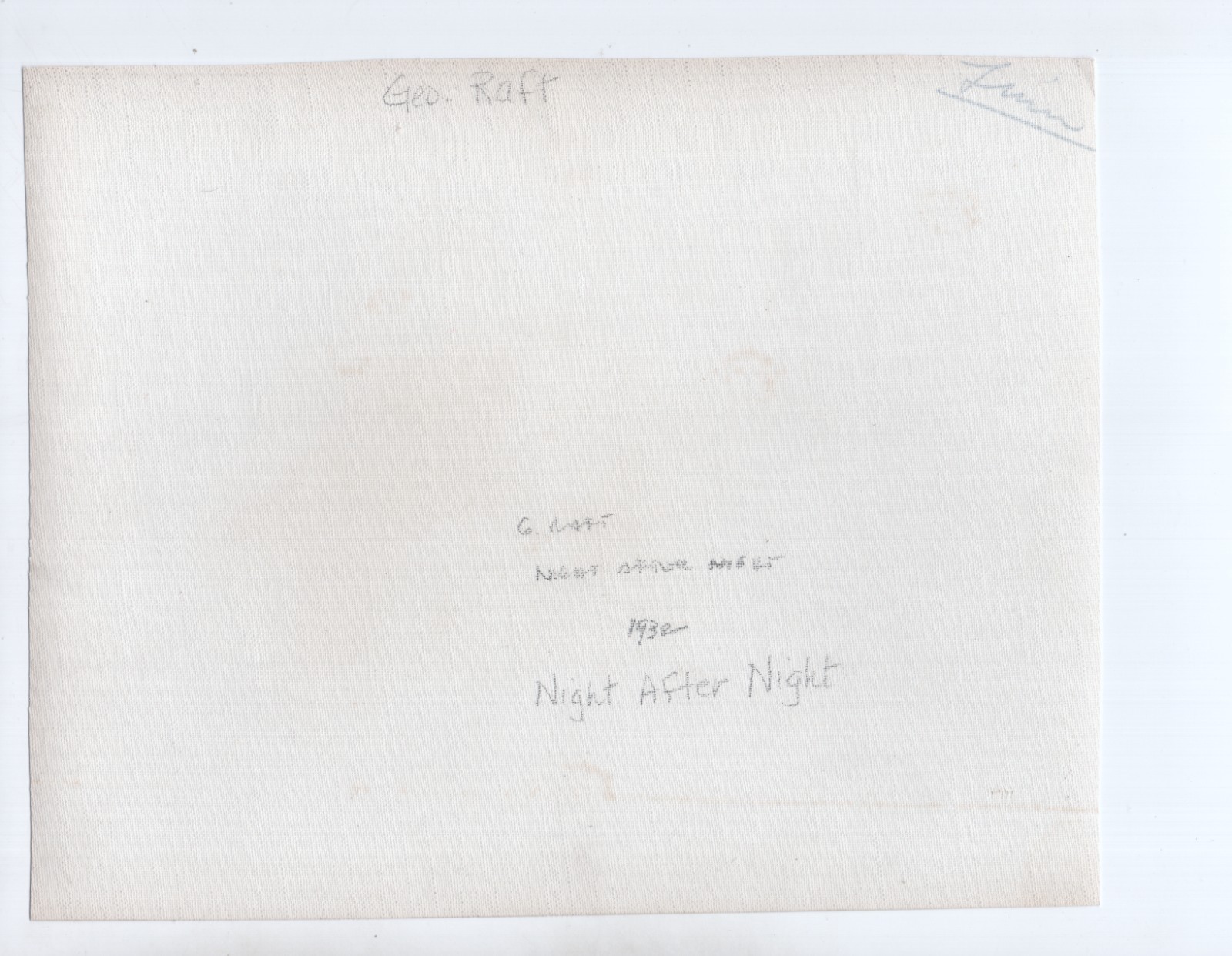 George Raft in Bed Night After Night Orig 1932 7.5×9.5 Linen Back Photo