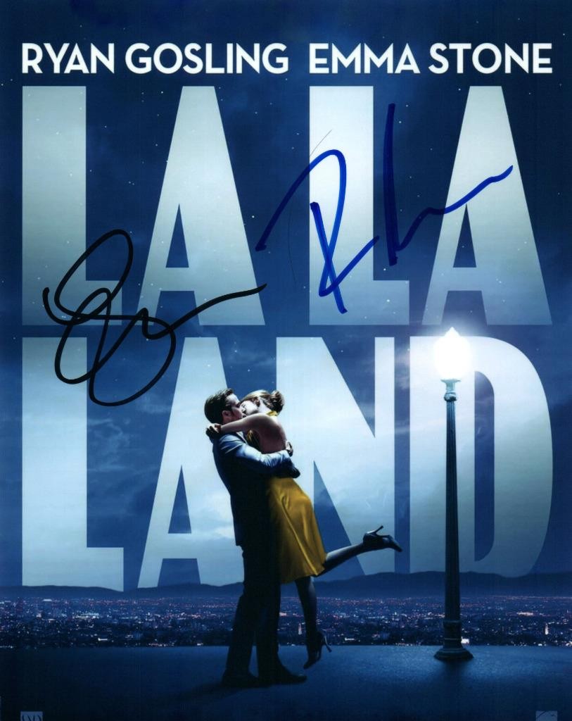 Ryan Gosling Emma Stone signed 8×10 Photo Picture autographed Pic includes COA