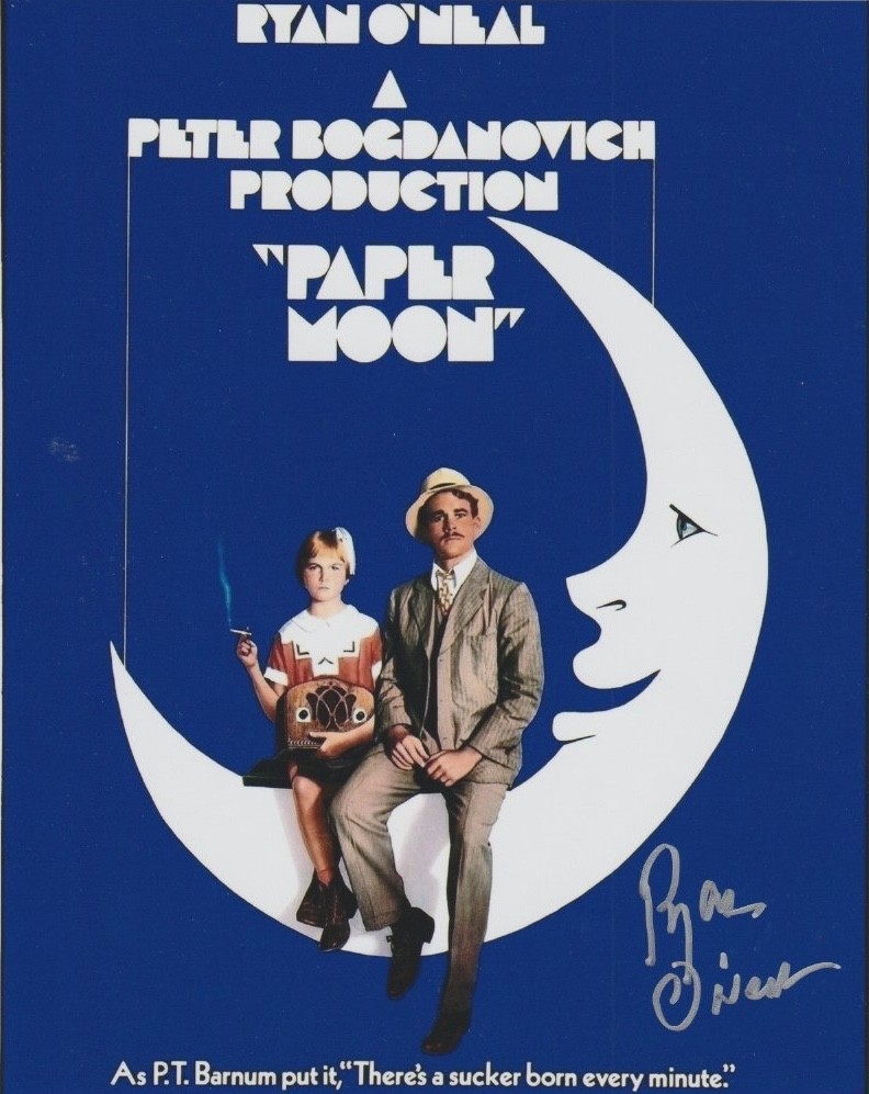 Ryan O’Neal signed Paper Moon 8×10 photo