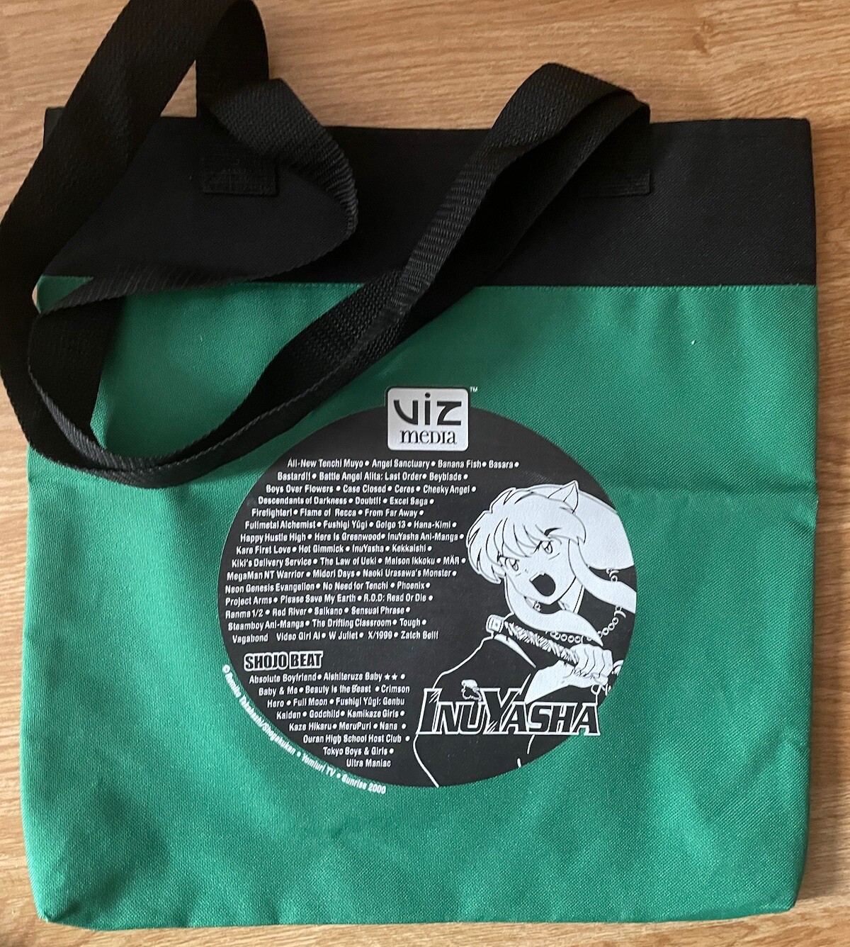 SHONEN JUMP Viz Media INUYASHA Anime SDCC Tote Bag + BLEACH Lanyard