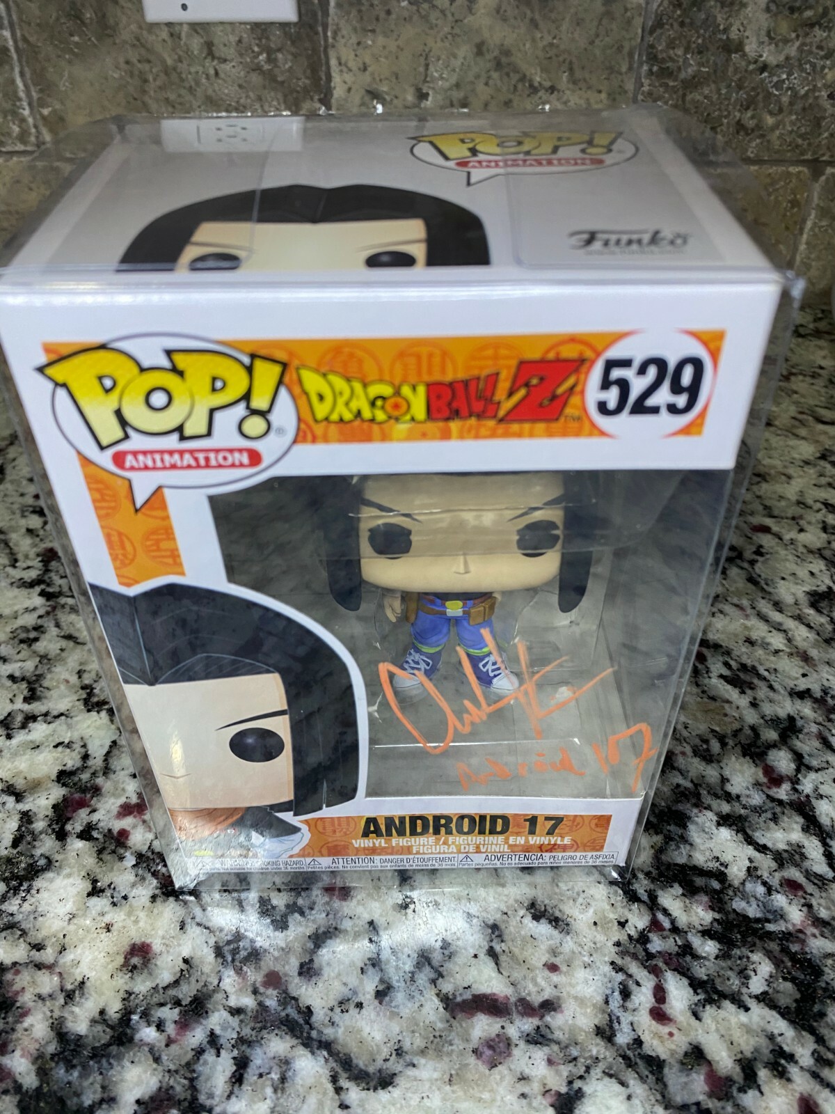 CHUCK HUBER Signed Autographed ANDROID 17 Funko Pop #547 DRAGON BALL TriStar COA