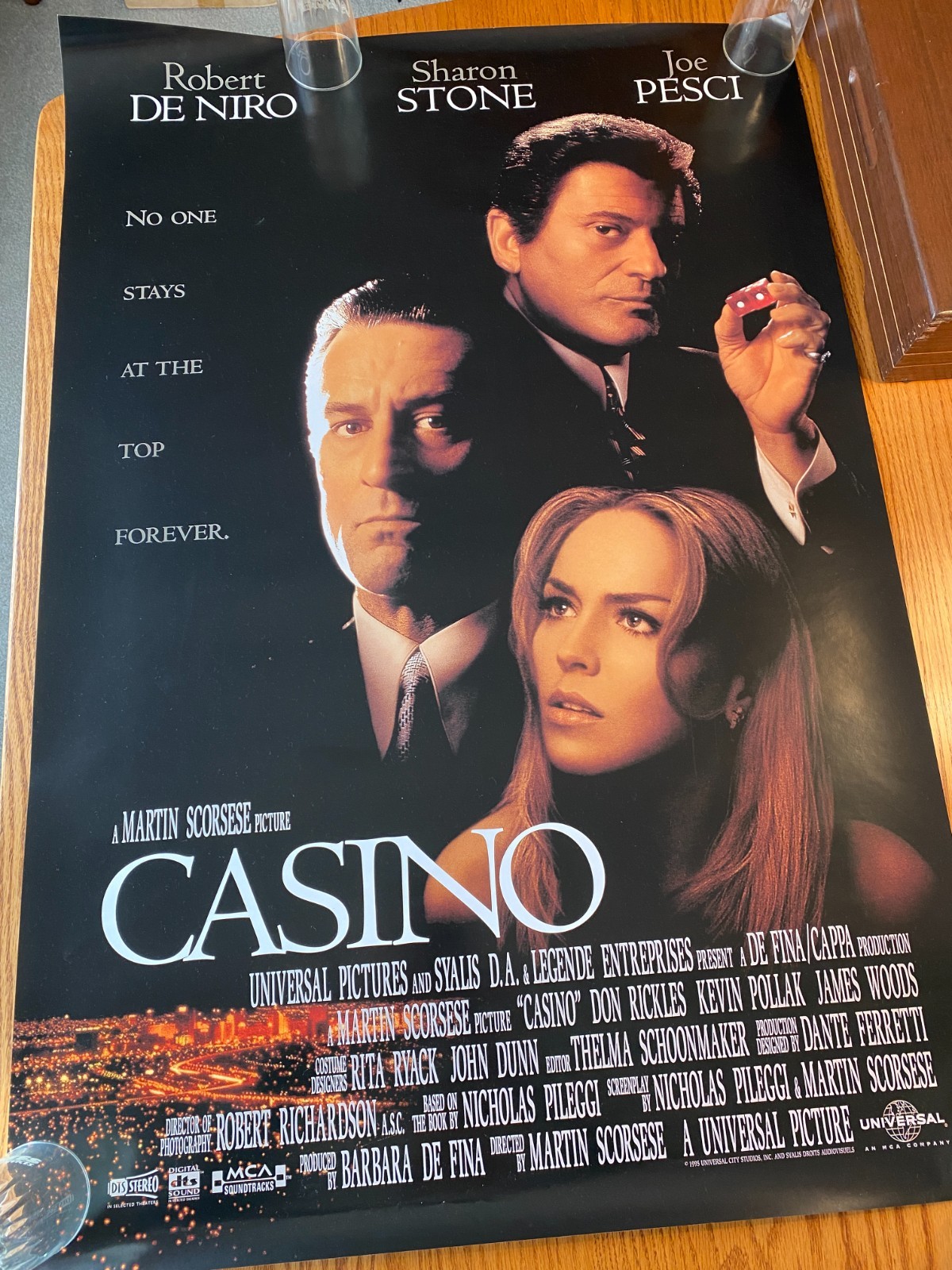 CASINO MOVIE POSTER 27 BY 40 INCH ORIGINAL