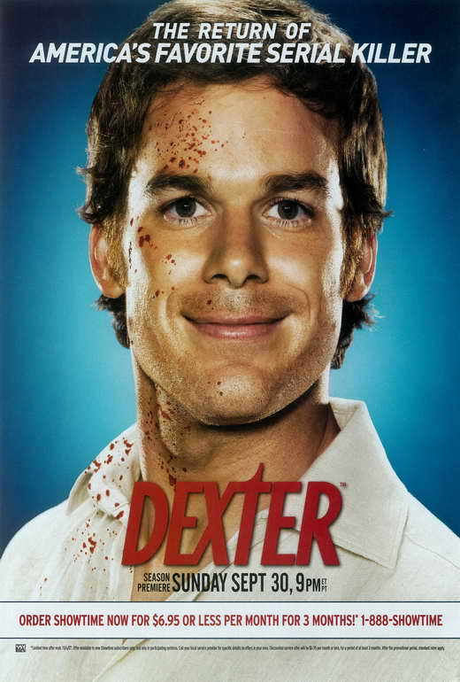 DEXTER (TV) Movie POSTER 27×40 G Michael C. Hall Jennifer Carpenter Devon Graye
