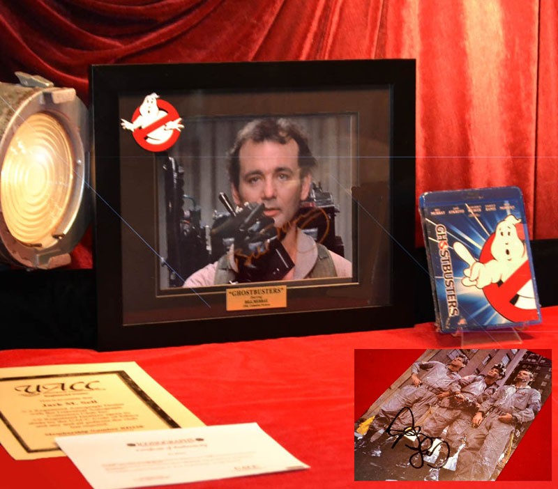 Ghostbusters BILL MURRAY DAN AYKROYD Signed Autograph, FRAME COA UACC RD#228 DVD