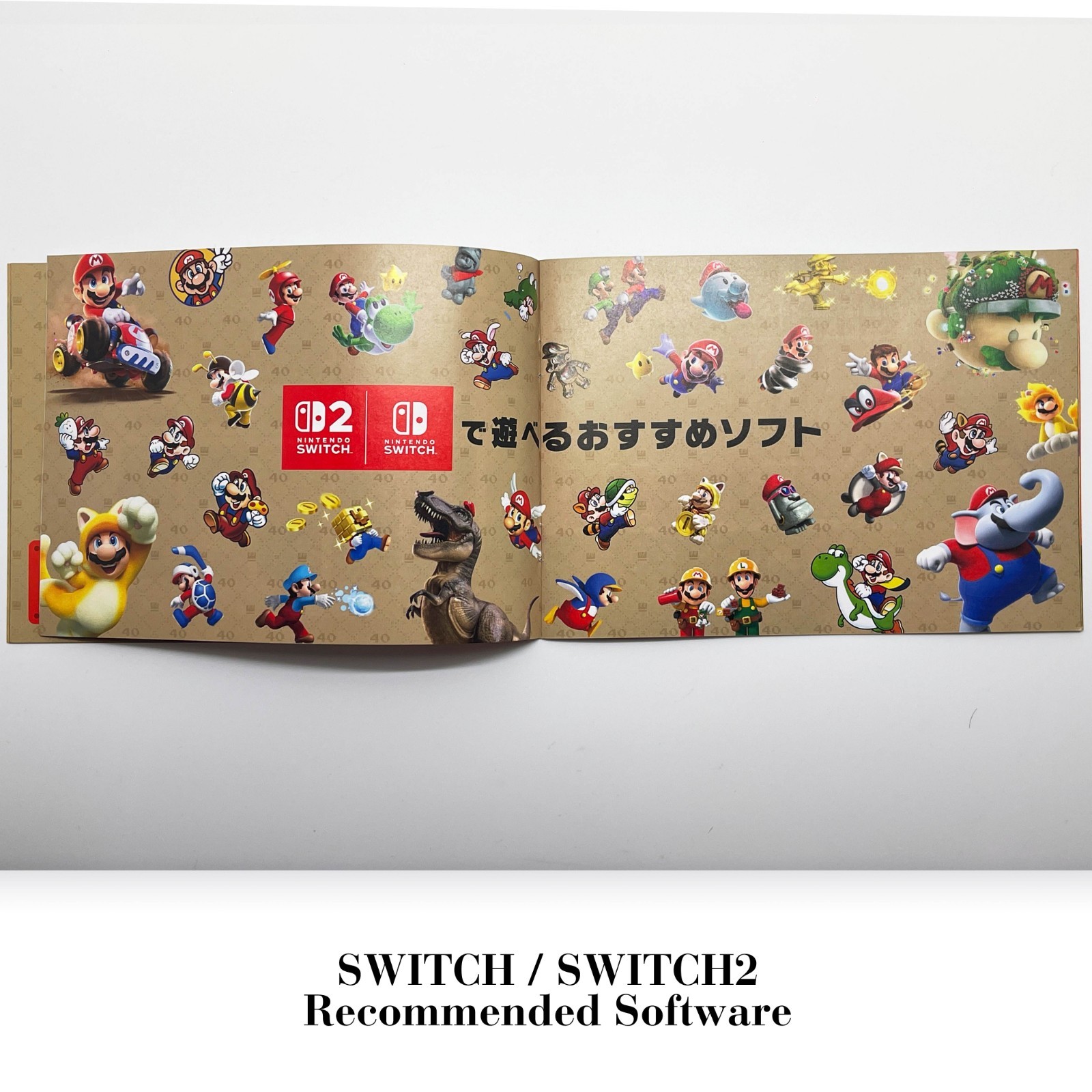SUPER MARIO BROS. 40TH Anniversary JAPAN Booklet Catalog Nintendo Switch 2