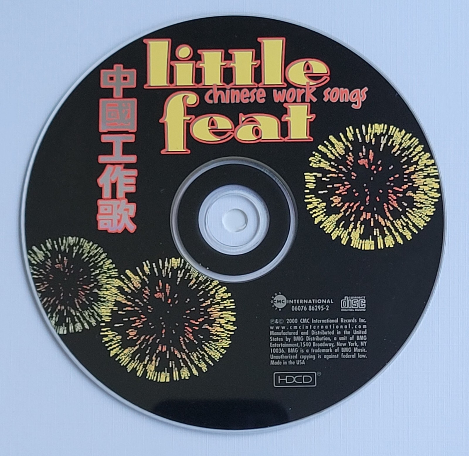 LITTLE FEAT AUTOGRAPHED BECKETT COA LOA BAS CD MUSIC DISPLAY SIGNED MUSIC BAND