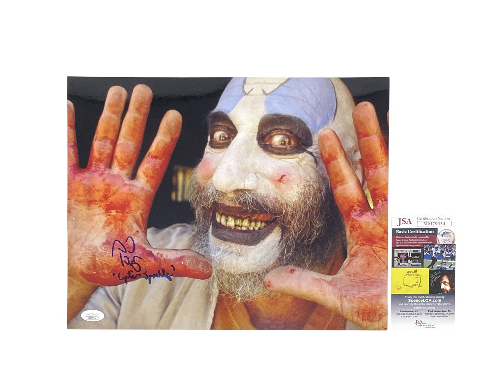 Captain Spaulding Sid Haig Signed Photo House of 1000 Corpses Devils Rejects JSA